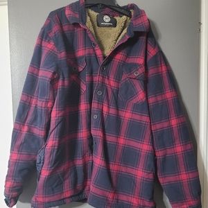 Sherpa flannel jacket